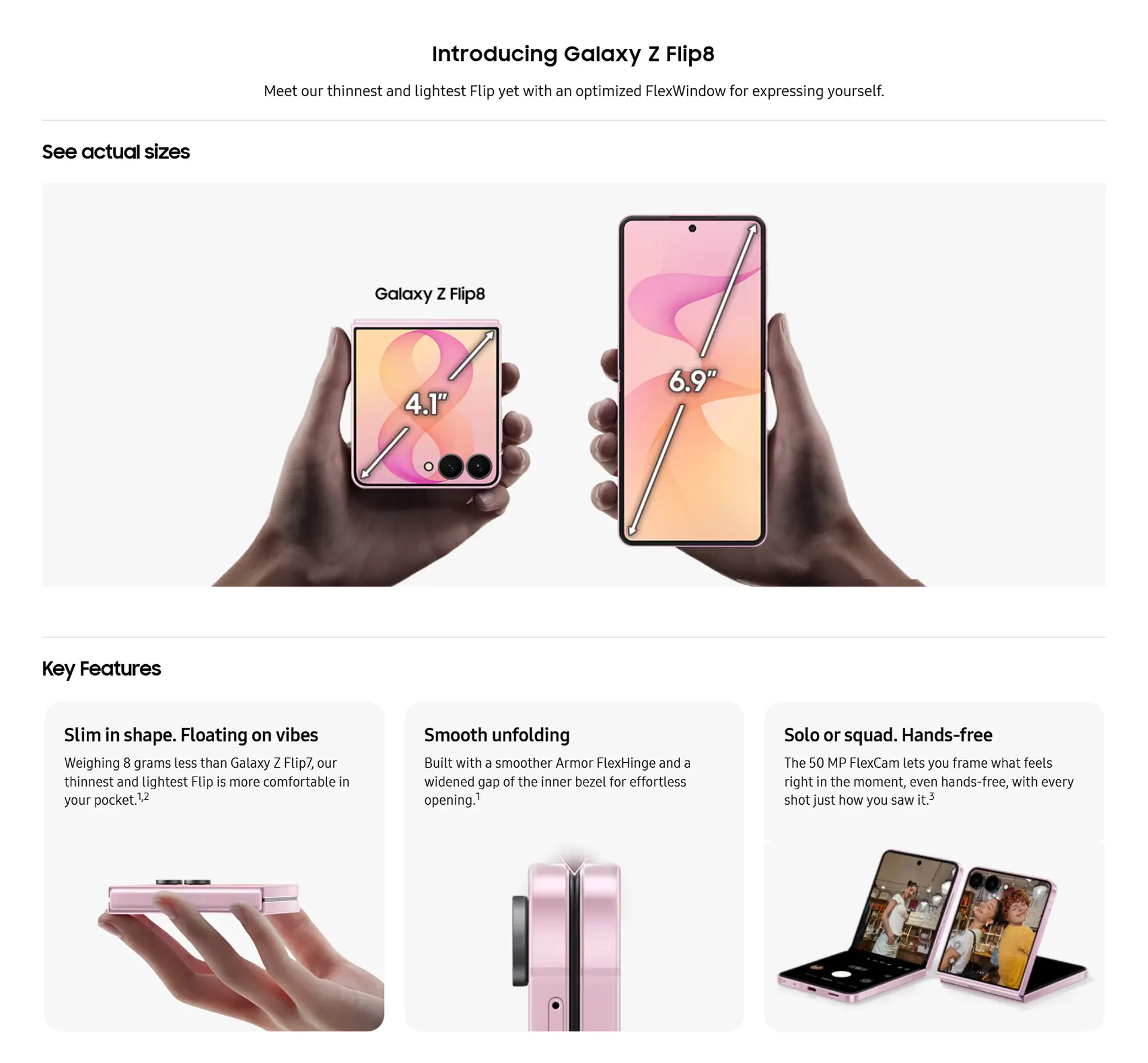 Samsung Galaxy Z Flip8 5G (12GB RAM + 256GB Storage)