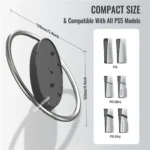 Vertical Stand For PS5, PS5 Slim, PS5 Pro - Grey - Image 3