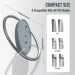 Vertical Stand For PS5, PS5 Slim, PS5 Pro - Silver - Image 3