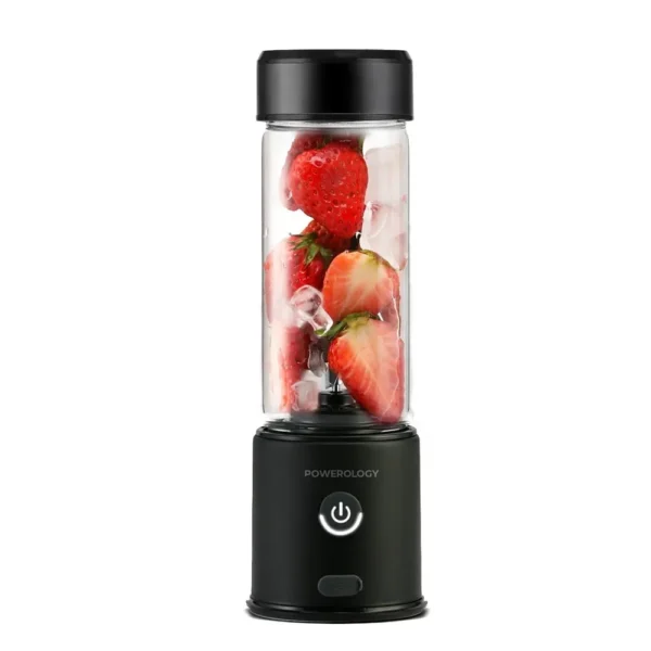 Powerology New 6-blade Portable Juicer 450ml 126w - Black product image