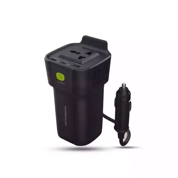 Powerology 150w Cup Holder Power Inverter product image