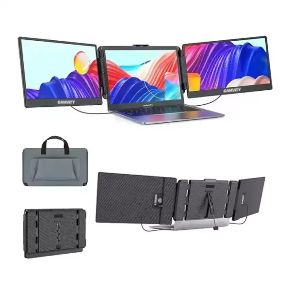Gamvity S2 Triple Laptop Screen Extender 14" Fhd 1080p Ips Dual Portable Monitor For Laptop product image