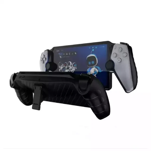 TPU STRIPE CASE WITH STAND FOR PLAYSTATION PORTAL - BLACK product image