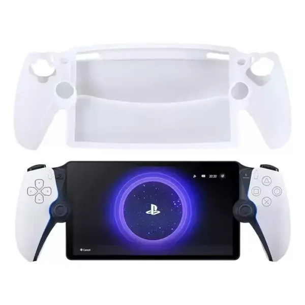 SILICONE ANTI-FINGERPRINT CASE FOR PLAYSTATION PORTAL - WHITE product image