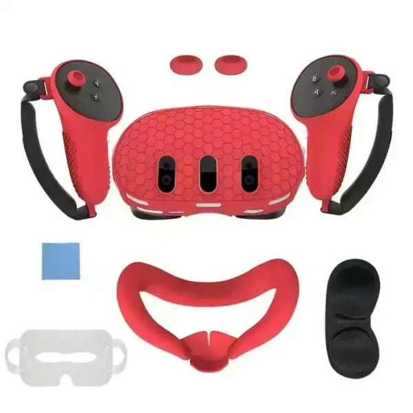 SILICONE KIT FOR META QUEST 3 WITH PP BAG - RED product image