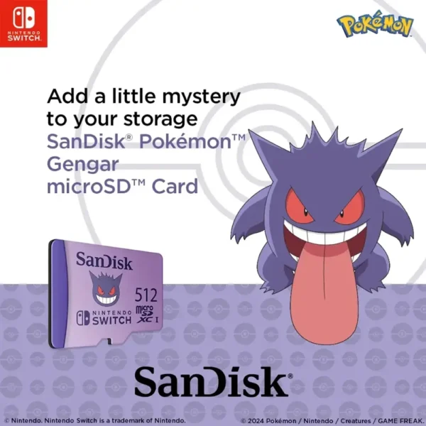 SanDisk Pokémon microSDXC UHS-I Card 512GB for Nintendo Switch product image