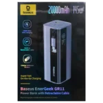 Baseus EnerGeek GR11 20000mAh 145W Ultra Fast Charging Power Bank With Retractable Cable - Image 5