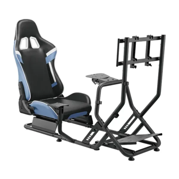 Gamvity Racing Simulator Cockpit With Monitor Mount Lrs09-bs03 - Black/blue product image