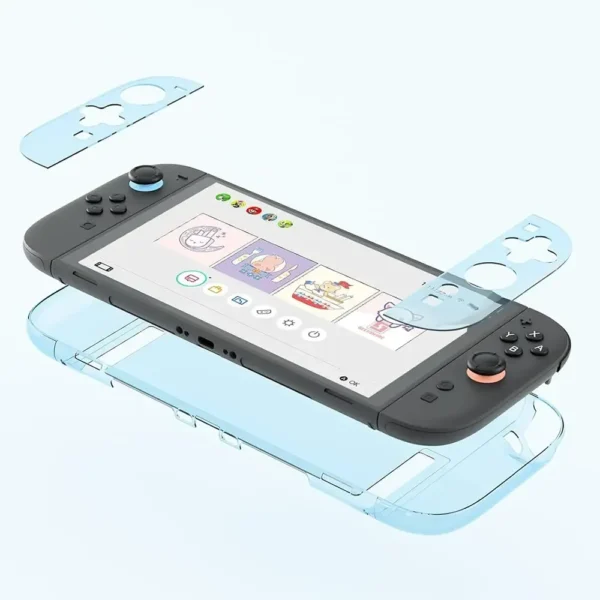 GeekShare Hard Case For Nintendo Switch 2 - Crystal Transparent Blue product image
