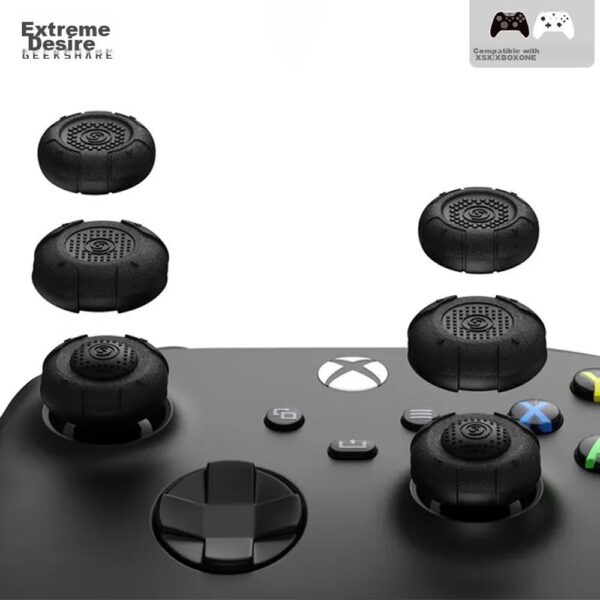 GeekShare Xbox Controller Joystick Caps, 3 Pairs of Silicone Protective Covers - Black product image