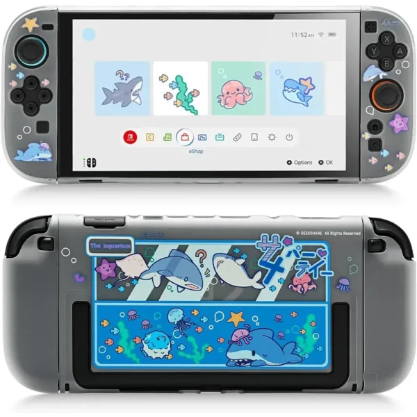 GeekShare Slim Cover Case For Nintendo Switch 2 - Shark Party product image