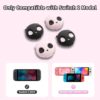 GeekShare Pink Skull Silicone Thumb Grip Caps for Switch 2 - Black & Pink product image