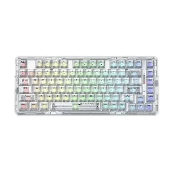 Redragon K649 ELF PRO 78% 3-Mode RGB Mechanical Keyboard - Transparent product image