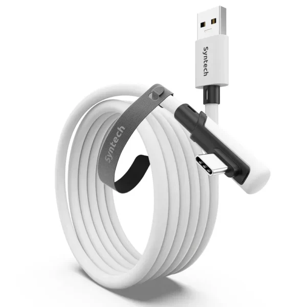 Syntech USB a to USB c cable 10ft/3m compatible with quest 2/quest 3/ quest 3s / quest pro - white product image