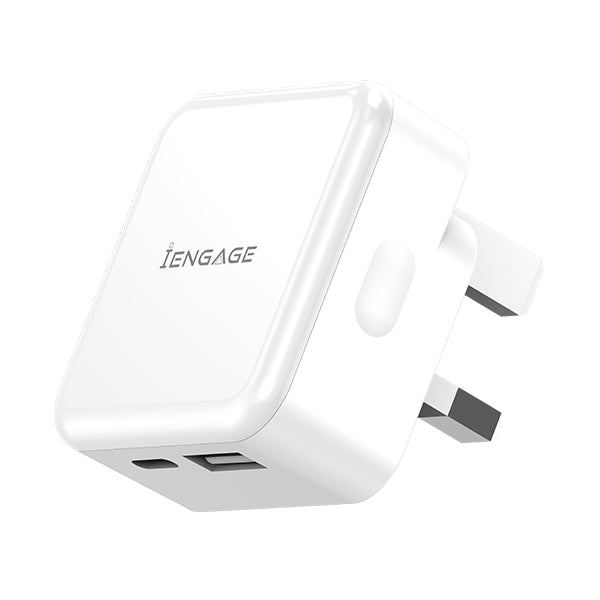 iEngage Foldable Uk Plug 20W Power Adapter