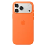 Buy Apple iPhone 17 Pro Max Silicone Case with MagSafe - Orange online in Kuwait, Express Delivery, M&E Store
