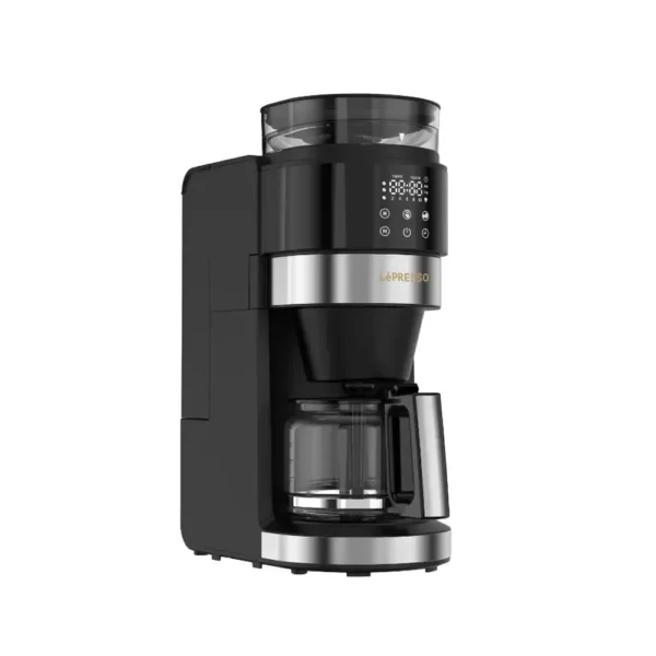 Lepresso coffee brewer with bean grinder-black product image