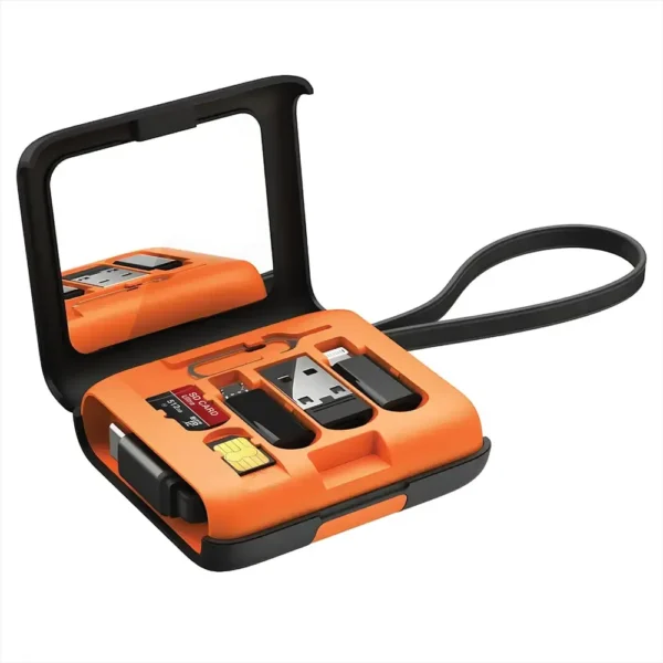 Porodo Multi-Functional Travel Data Cable Set - Orange product image
