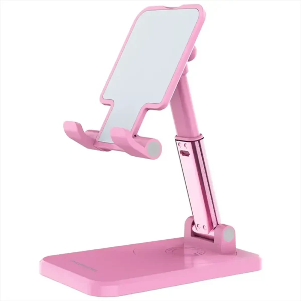 Porodo Desktop Phone & Tablet Stand with Adjustable Telescopic Rod - Pink product image