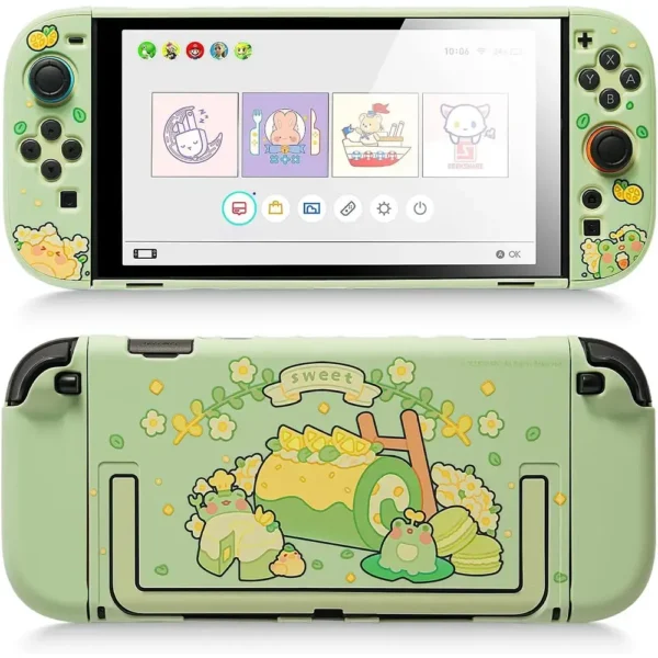 GeekShare Protective Shell Dockable Hard Case For Nintendo Switch 2 - Matcha Froggy product image