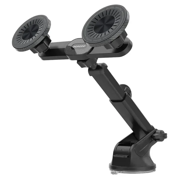 Porodo Dax-L Dual MagSafe Car Phone Mount with Adjustable Telescopic Arm - Black product image