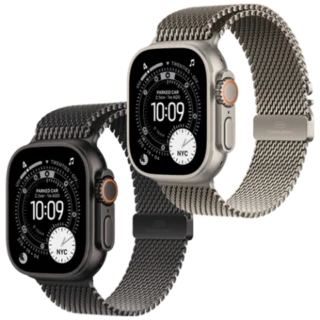 Apple Watch Ultra 3 GPS + Cellular 49mm Natural Titanium Case with Titanium Milanese Loop