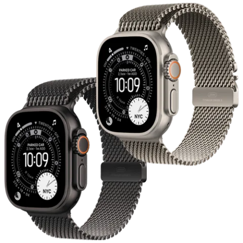 Apple Watch Ultra 3 GPS + Cellular 49mm Natural Titanium Case with Titanium Milanese Loop