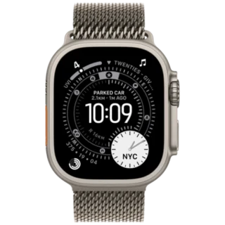 Apple Watch Ultra 3 GPS + Cellular 49mm Natural Titanium Case with Titanium Milanese Loop