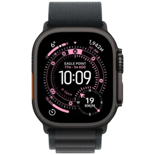 Apple Watch Ultra 3 GPS Cellular 49mm Black Titanium Case with Black Alpine Loop - Medium