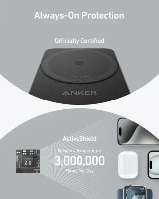 Anker Mag Go Wireless Charging Station (Foldable 3 in-1)