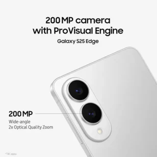 Samsung Galaxy S25 Edge 5G (12GB+256GB) Camara View