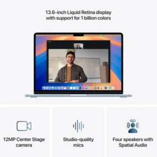 Apple Macbook Air 13 inch (M4 Chip) with 10‑core Cpu 10‑core Gpu : SSD (MW0X3AB:A)