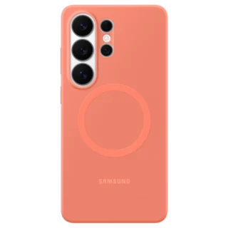 Samsung Galaxy S26 Ultra Silicone Magnet Case Coral Red