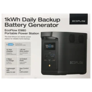 Eco Flow E980 Portable Power Station 500W 980Wh (EF RV H08-1)