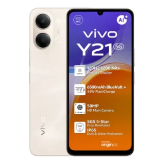 vivo Y21 5G (4GB+4GB RAM | 256GB) - Gold