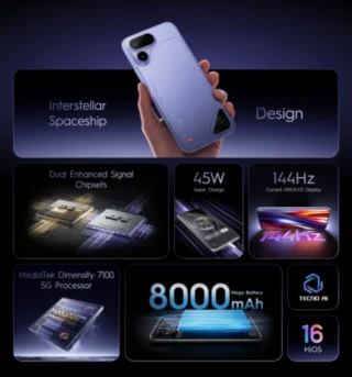 TECNO POVA Curve 2 5G specifications