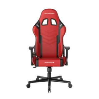 DX Raxer Prince Series Steel Frame Premium Foam Lumbar Pillow L PVC Leather Gaming Chair - Red / Black