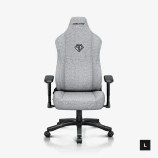 Anda Seat NOVIS Large Gaming Chair Linen Fabric - Ash Gray