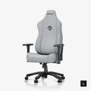 Anda Seat NOVIS Large Gaming Chair Linen Fabric - Ash Gray