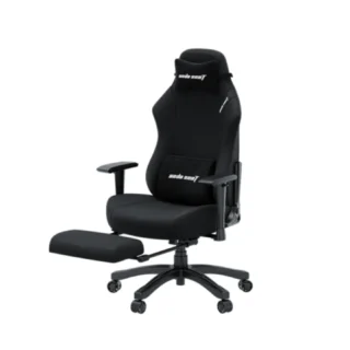Andaseat Luna Pro Series Gaming Chair With Footrest - Black Fabric