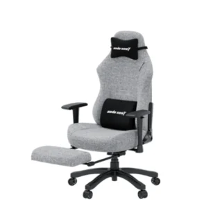 Andaseat Luna Pro Series Gaming Chair With Footrest - Grey Fabric
