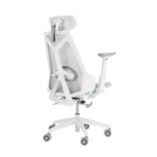 Asus Sl400C Rog Destrier Core Ergo Gaming Chair - White Back Side View