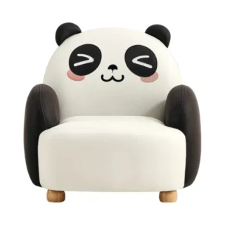 Linsy Kids Mini Sofa Chair - Black & White