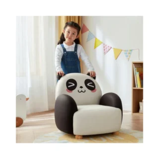 Linsy Kids Mini Sofa Chair - Black & White