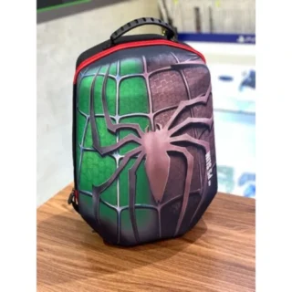 DEADSKULL PS5 Slim Protective Backpack - Green & Purple Spider Armor Edition