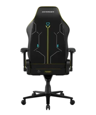DX Racer MARTIAN Series Electric Adjustable Backrest Large Gaming Chair - Black / Yellow