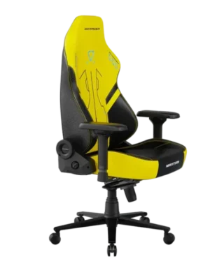 DX Racer MARTIAN Series Electric Adjustable Backrest Large Gaming Chair - Black / Yellow