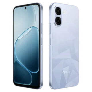Oppo A6T 5G (6GB RAM + 256GB Storage) - Crystal Blue side by side