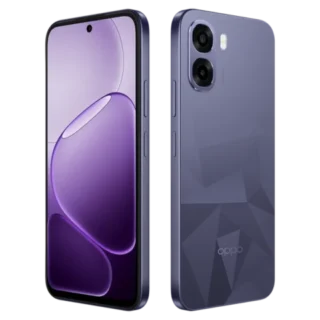 Oppo A6T 5G (6GB RAM + 256GB Storage) - Crystal Violet Side by Side