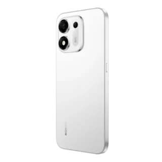 honor x7e plus-5g meteor silver angled back